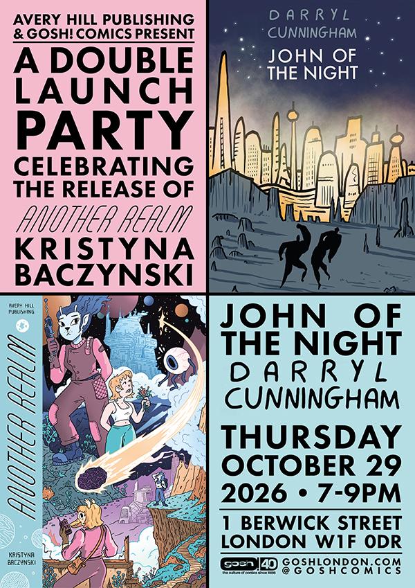 Avery Hill double launch: Kristyna Baczynski and Darryl Cunningham