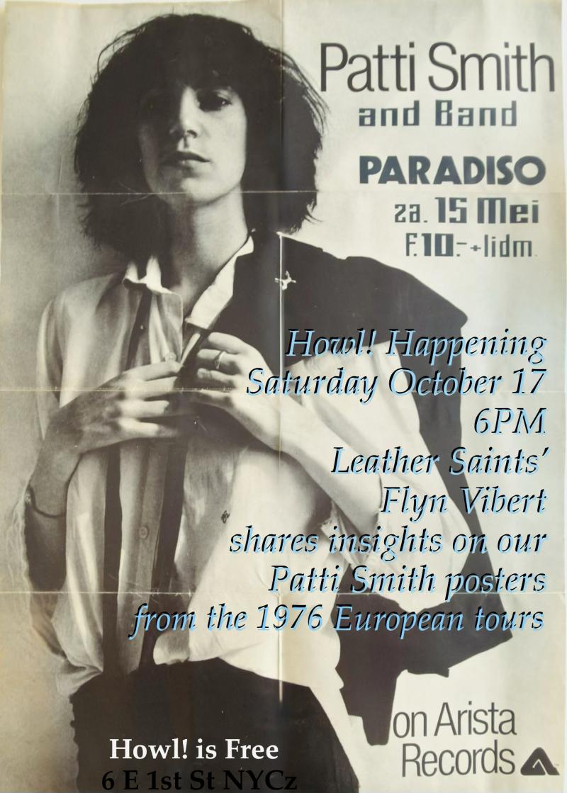 Patti Smith Group tour posters: Post More Bills discussion