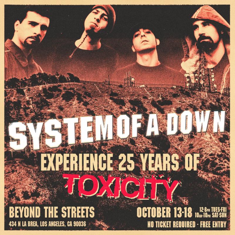 System Of A Down x Beyond The Streets: Toxicity 25th Anniversary Exhibition
